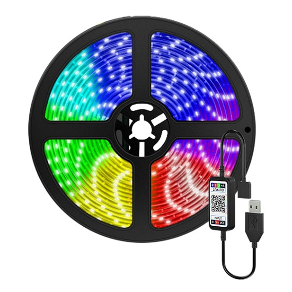 Світлодіодна стрічка Xtrike Me 5050 (Led Chip) Bluetooth, App Control, 5m (HT-5050B5)