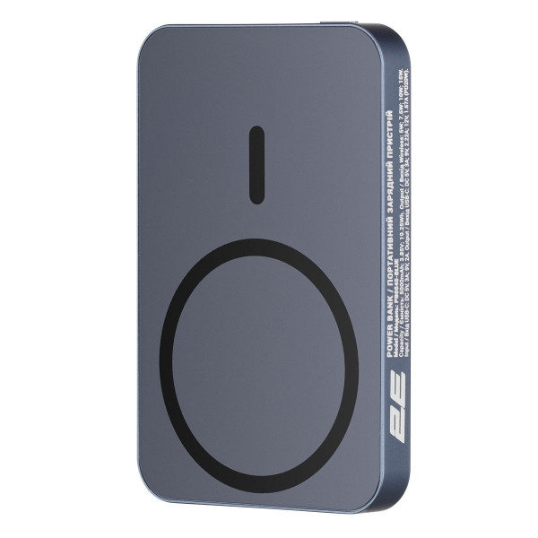Універсальна мобільна батарея 2E Wireless QI 5000mAh Blue (2E-PB0545-BLUE)
