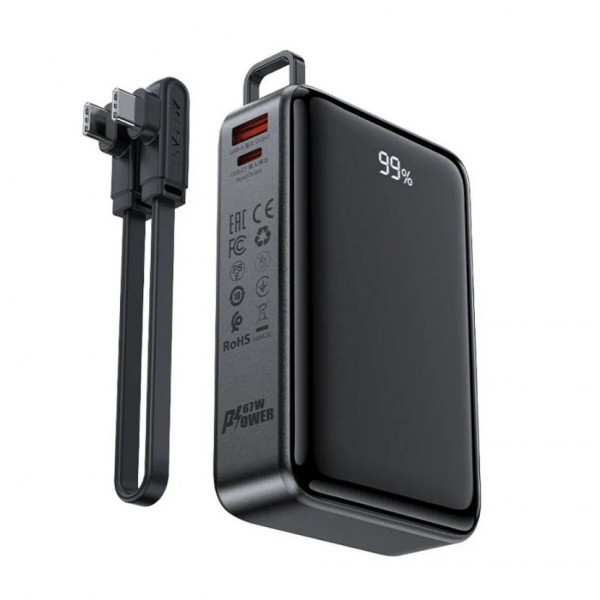 Універсальна мобільна батарея Acefast M14 20000mAh 22.5W Black (6974316283966)