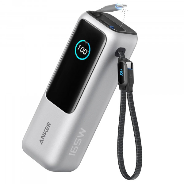 Універсальна мобільна батарея Anker 25000mAh 165W Silver (A1695H41)