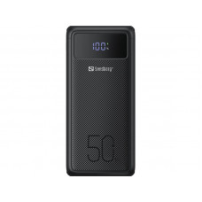Універсальна мобільна батарея Sandberg Powerbank 50000mAh, USB-C PD 130W, Black (420-75)