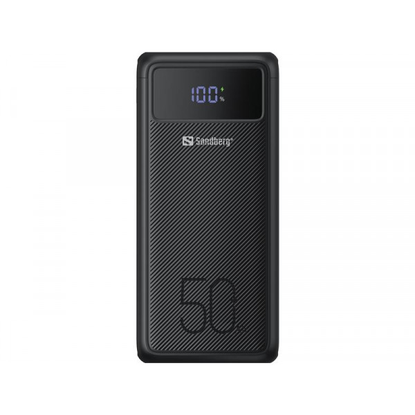 Універсальна мобільна батарея Sandberg Powerbank 50000mAh, USB-C PD 130W, Black (420-75)