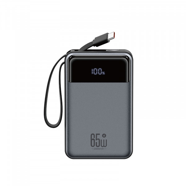 Універсальна мобільна батарея XO PR267 PD 65W 20000mAh Grey