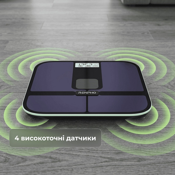 Ваги підлогові RENPHO Elis Solar 2 Smart Body Scale Black (R-A020-BK)
