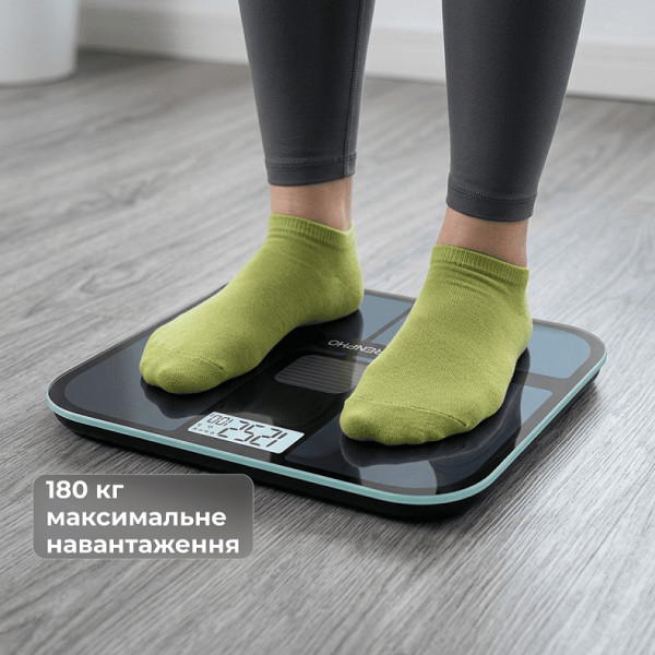 Ваги підлогові RENPHO Elis Solar 2 Smart Body Scale Black (R-A020-BK)