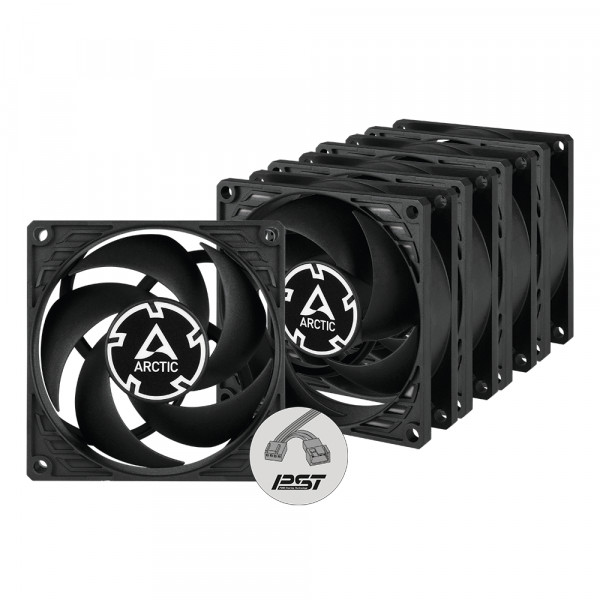 Вентилятор Arctic P8 PWM PST Black - 5 Pack (ACFAN00154A)