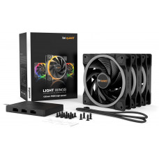 Вентилятор be quiet! Light Wings 120mm PWM High-Speed 3-Pack Black (BL077)