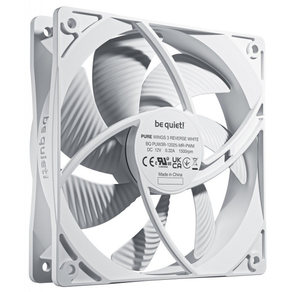 Вентилятор be quiet! Pure Wings 3 120mm PWM Reverse 3-Pack White (BL136)