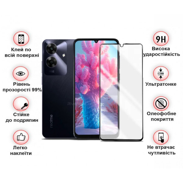 Захисне скло BeCover для Realme Note 60 Black (713033)