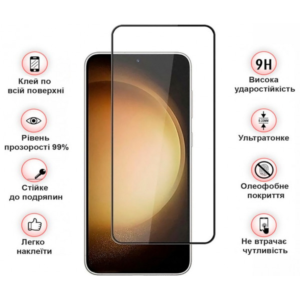 Захисне скло BeCover для Samsung Galaxy S24 SM-S921 Black (711037)