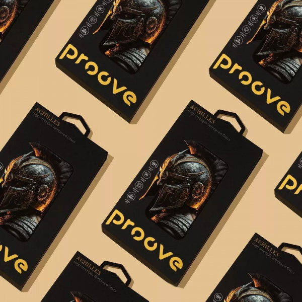 Захисне скло Proove Achilles для Apple iPhone 14 Pro/15/16 Black (PGPAIP14P001)