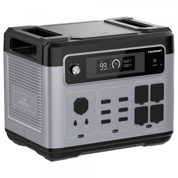 Зарядна станція BLAUPUNKT JuiceBox 2000, 2400W, 2048Wh, LiFePO4 з водонепроникною сумкою