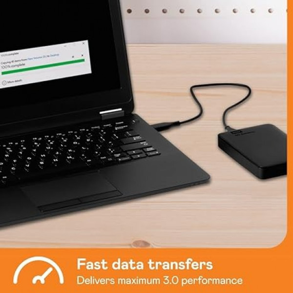 Зовнішній жорсткий диск 2.5" USB 2.0TB WD Elements Portable Black (WDBU6Y0020BBK-WESN)_Bulk