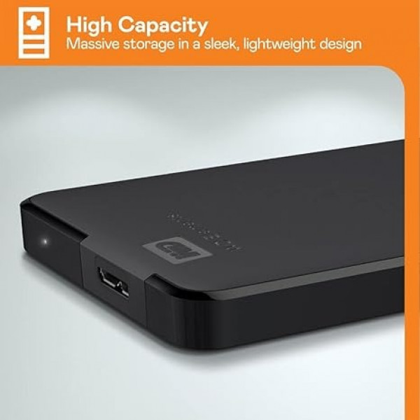 Зовнішній жорсткий диск 2.5" USB 2.0TB WD Elements Portable Black (WDBU6Y0020BBK-WESN)_Bulk