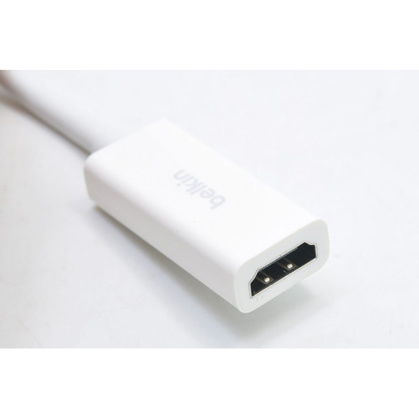 Адаптер Belkin mini DisplayPort - HDMI (M/F), 0.12 м, White (F2CD078DSAPL)