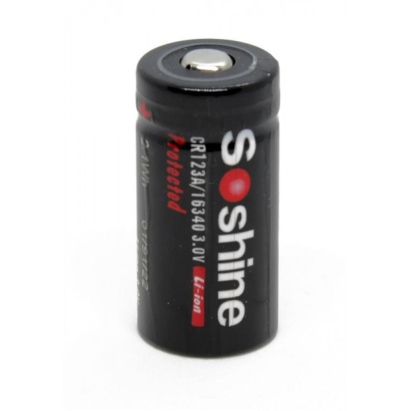 Акумулятор Soshine Protected CR123A/16340 3.0V 700mAh 1шт