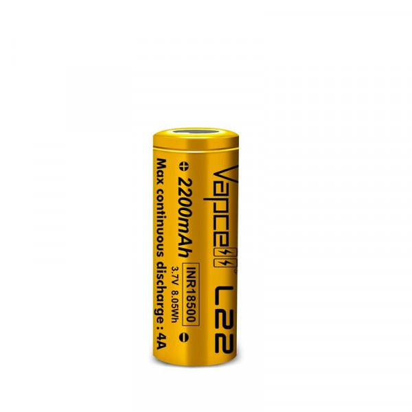 Акумулятор Vapcell 18500 L22 Li-Ion 2200mAh 1шт