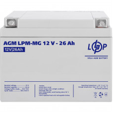 Акумуляторна батарея LogicPower LPM 12V 26AH (LPM-MG 12 - 26 AH) AGM мультигель