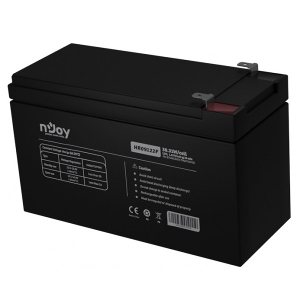 Акумуляторна батарея Njoy HR09122F 12V 9AH (BTVACIUOCTD2FBT01B) AGM