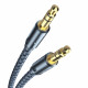 Аудіо-кабель Essager Monster 3.5 мм - 3.5 мм (M/M), 1.2 м, Blue (EYP35-DY0G)