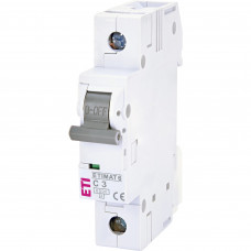 Автоматичний вимикач ETI ETIMAT 6 1p C 3А (6 kA) (2141509)