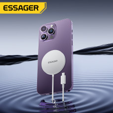 Бездротовий зарядний пристрій Essager Wind 2in1 Wireless Charger 15W White (EWXCX-CF02-Z)