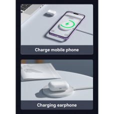 Бездротовий зарядний пристрій Essager Wind 2in1 Wireless Charger 15W White (EWXCX-CF02-Z)