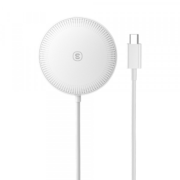 Бездротовий зарядний пристрій Essager Wind 2in1 Wireless Charger 15W White (EWXCX-CF02-Z)