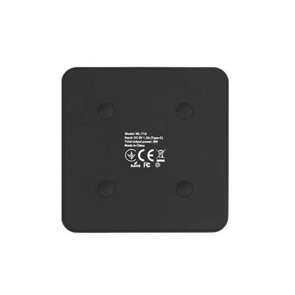 Бездротовий зарядний пристрій REAL-EL WL-710 1.5A 5W Black