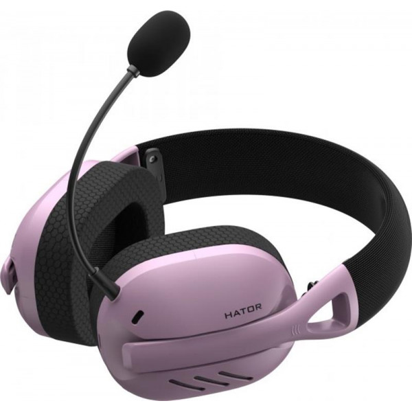Bluetooth-гарнiтура Hator Hyperpunk 2 Wireless Tri-mode Black/Lilac (HTA-859)