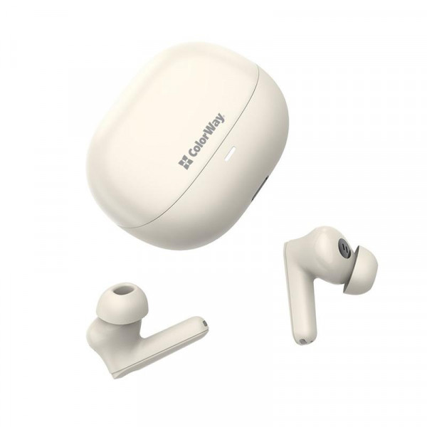 Bluetooth-гарнітура СolorWay Slim TWS-1 Earbuds Long Life Beige (CW-TWS1BE)