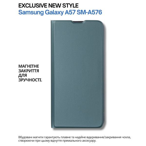 Чохол-книжка BeCover Exclusive New Style для Samsung Galaxy А57 SM-A576 Dark Green (714928)