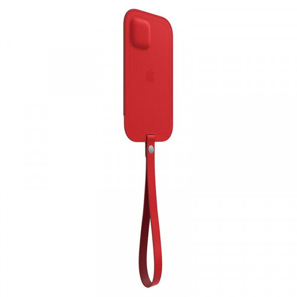Чохол на руку Apple Leather Sleeve with MagSafe для Apple iPhone 12/12 Pro RED (MHYE3)