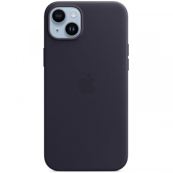 Чохол-накладка Apple Leather Case with MagSafe для Apple iPhone 14 Plus Ink (MPPC3)