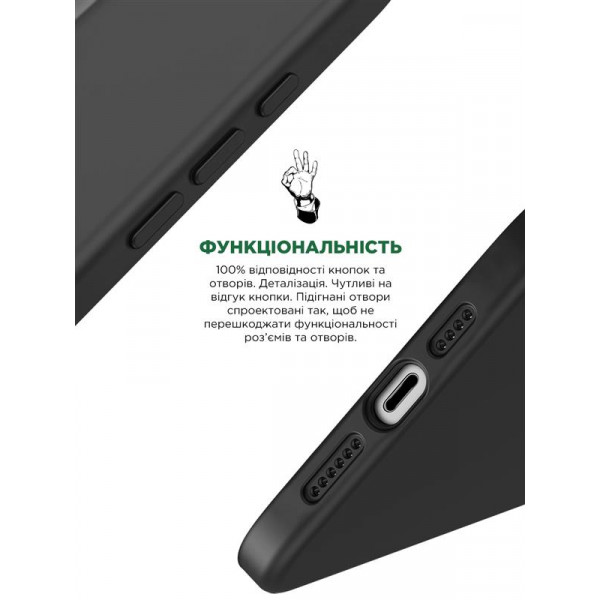 Чохол-накладка Armorstandart Icon2 для Apple iPhone 15 Pro Black (ARM70520)