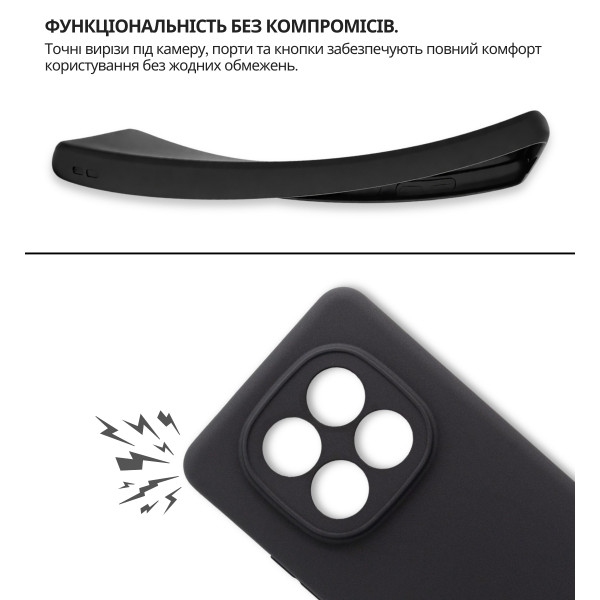 Чохол-накладка BeCover для Xiaomi Redmi Note 15 Pro 4G Black (714972)