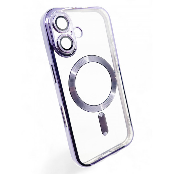 Чохол-накладка BeCover TPU Chrome Case MagSafe для Apple iPhone 16 Purple (712074)