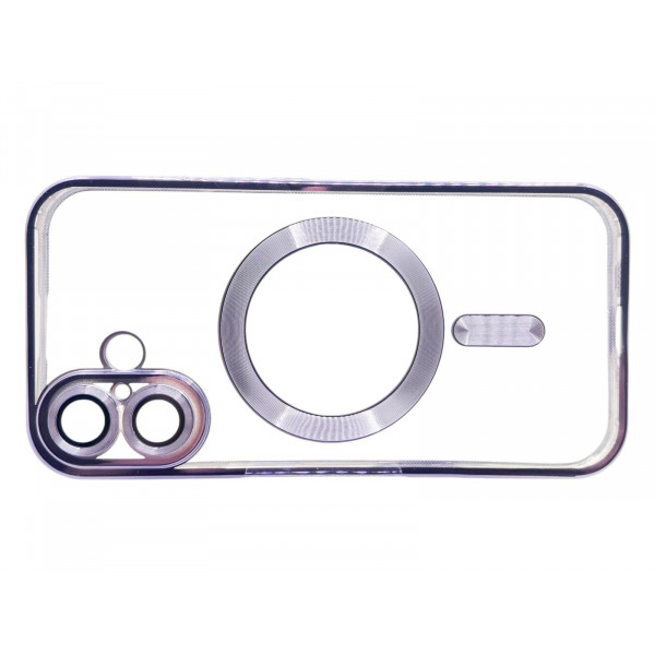Чохол-накладка BeCover TPU Chrome Case MagSafe для Apple iPhone 16 Purple (712074)