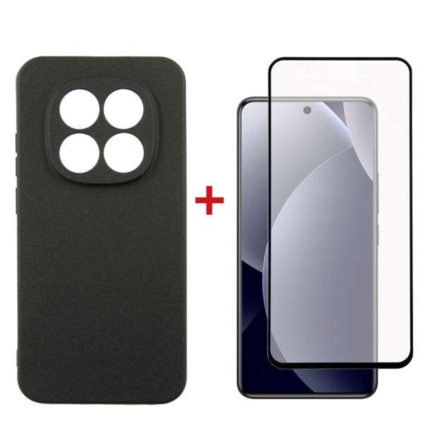Чохол-накладка Dengos Carbon для Xiaomi Redmi Note 15 Pro 4G Black (DG-KM-191) + захисне скло