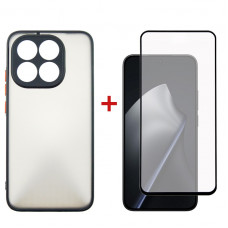 Чохол-накладка Dengos Matt для Xiaomi 15T Black (DG-KM-199) + захисне скло