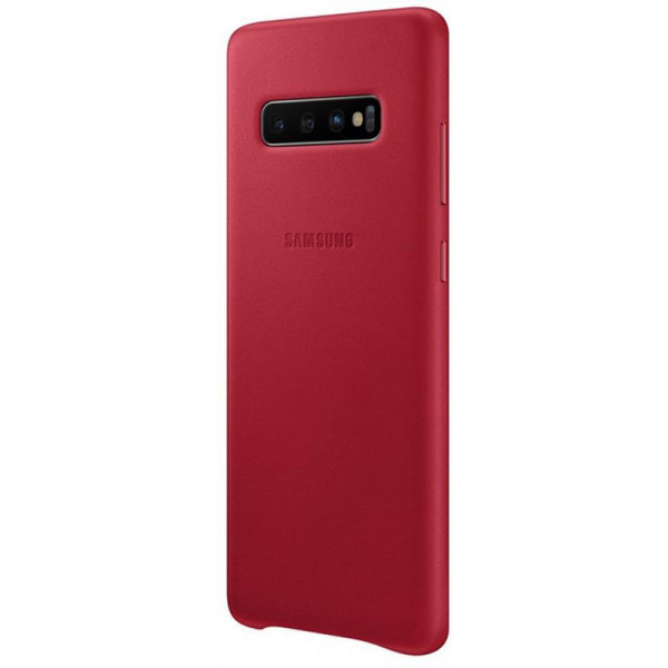 Чохол-накладка Samsung Leather Cover для Samsung Galaxy S10+ SM-G975 Red (EF-VG975LREGRU)