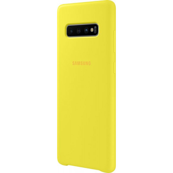 Чохол-накладка Samsung Silicone Cover для Samsung Galaxy S10+ SM-G975 Yellow (EF-PG975TYEGRU)