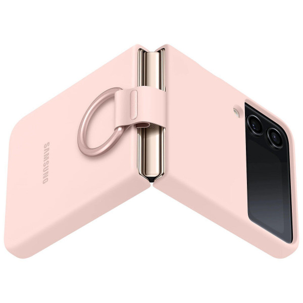 Чохол-накладка Samsung Silicone Cover with Ring для Samsung Galaxy Flip 4 SM-F721 Pink (EF-PF721TPEGUA)