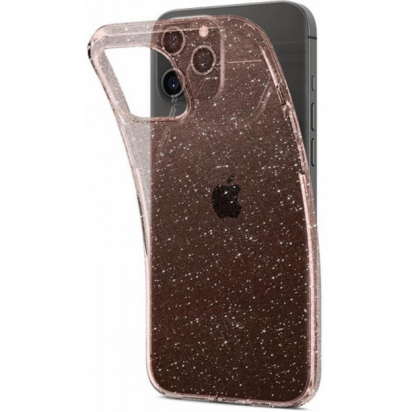 Чохол-накладка Spigen Liquid Crystal Glitter для Apple iPhone 12/12 Pro Rose Quartz (ACS01699)