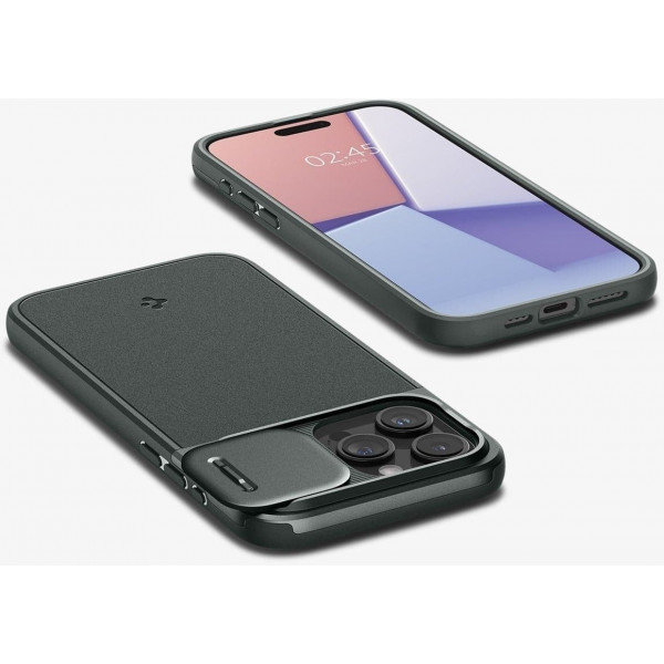 Чохол-накладка Spigen Optik Armor MagFit для Apple iPhone 15 Pro Abyss Green (ACS06739)