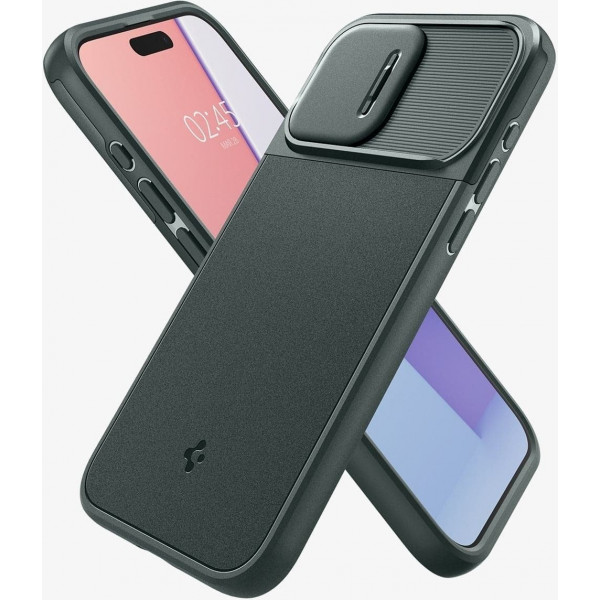 Чохол-накладка Spigen Optik Armor MagFit для Apple iPhone 15 Pro Abyss Green (ACS06739)
