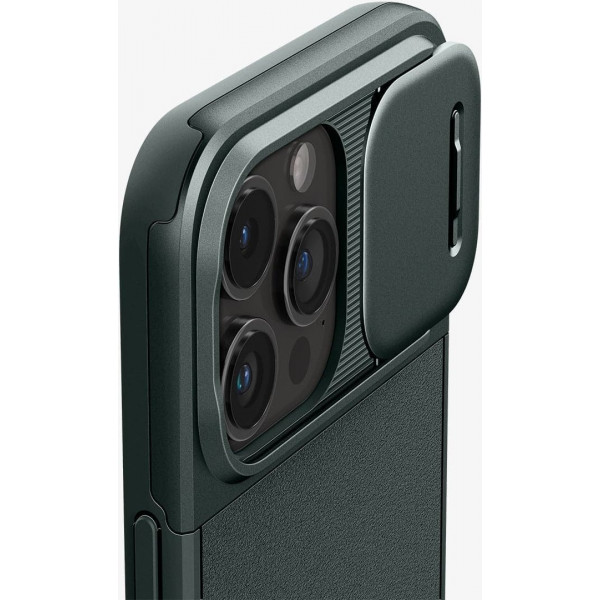 Чохол-накладка Spigen Optik Armor MagFit для Apple iPhone 15 Pro Abyss Green (ACS06739)