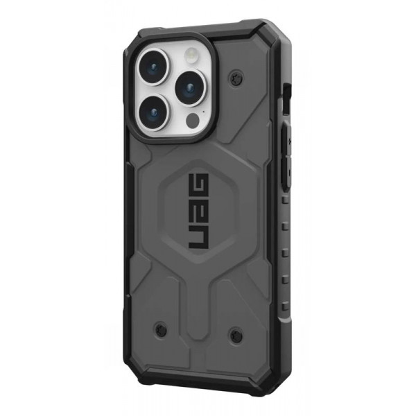 Чохол-накладка Urban Armor Gear Pathfinder Magsafe для Apple iPhone 15 Pro Silver (114281113333)