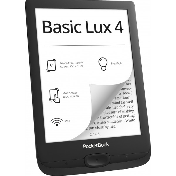 Електронна книга PocketBook 618 Basic Lux 4 Ink Black (PB618-P-CIS/PB618-P-WW)