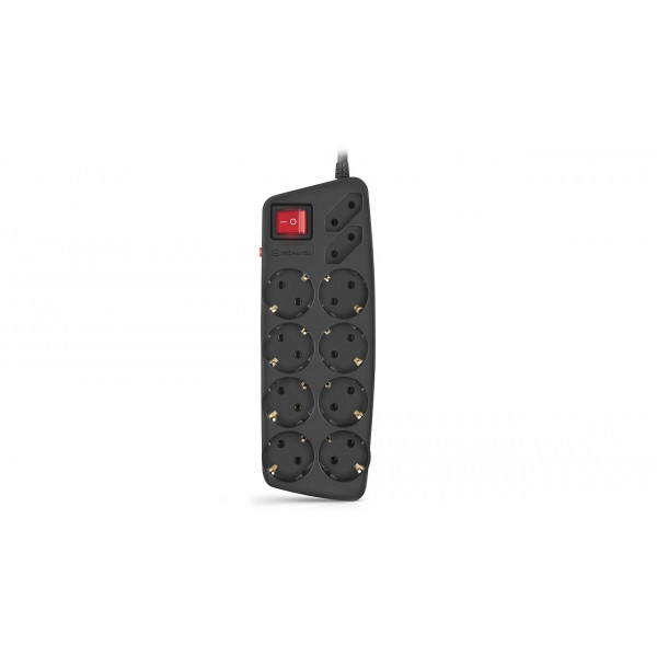 Фільтр живлення REAL-EL RS-10 Protect 3 м Black